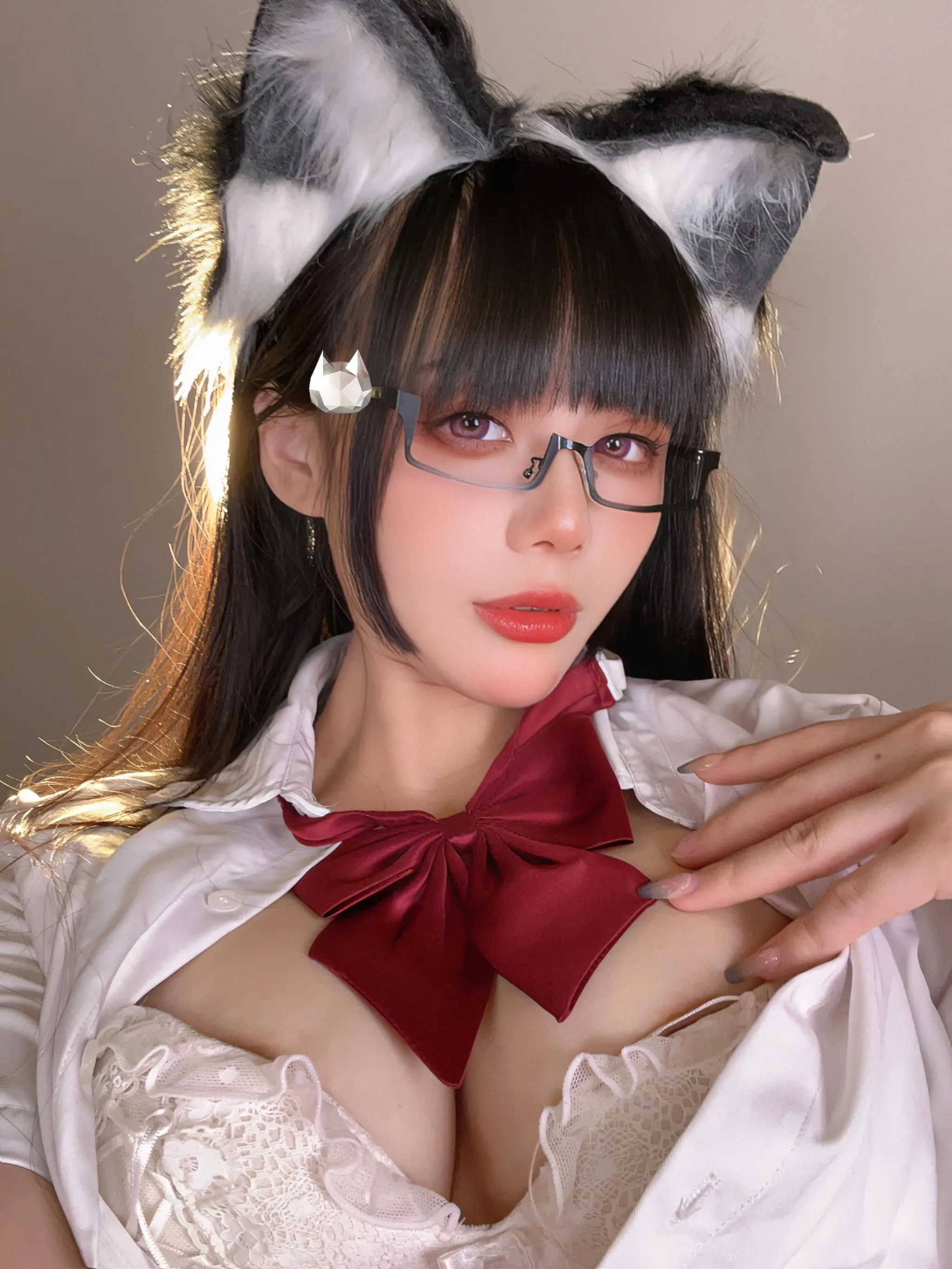 九言 – NO.024 猫耳娘的裙底 [36P]插图3